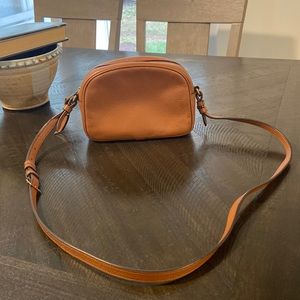 J.Crew Camera Bag Pebbled Leather